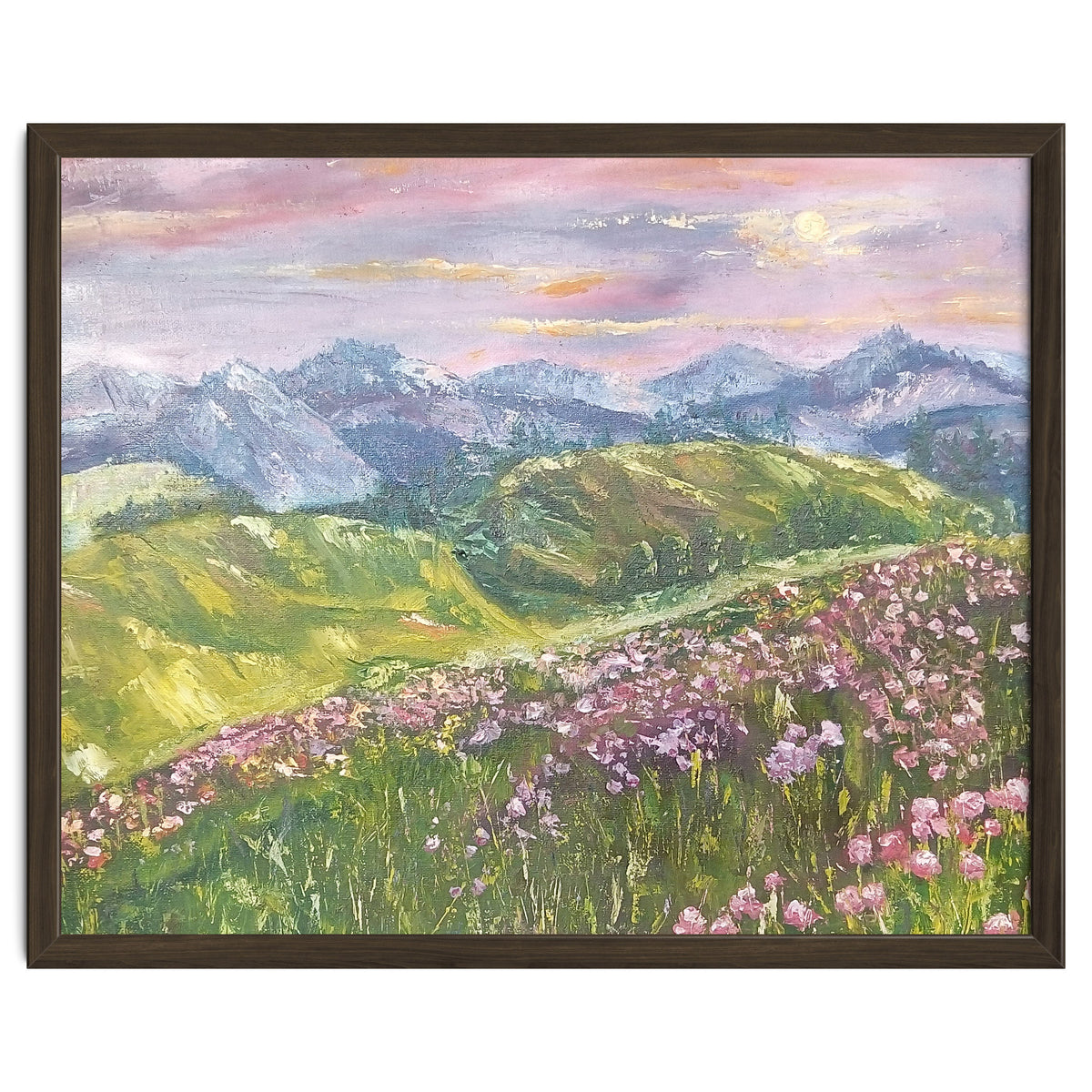 Sunset in the mountains