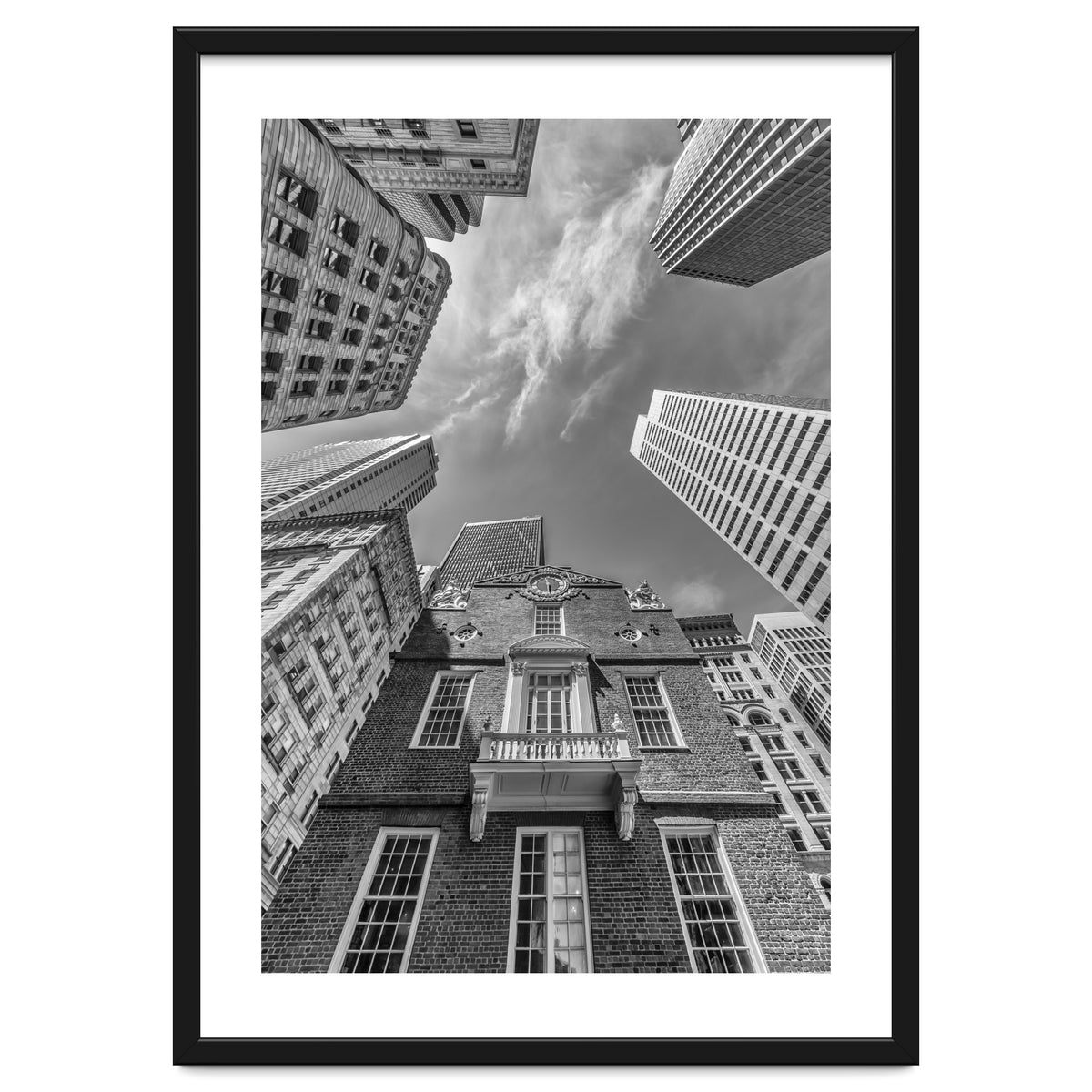 BOSTON Old State House and Skyscraper