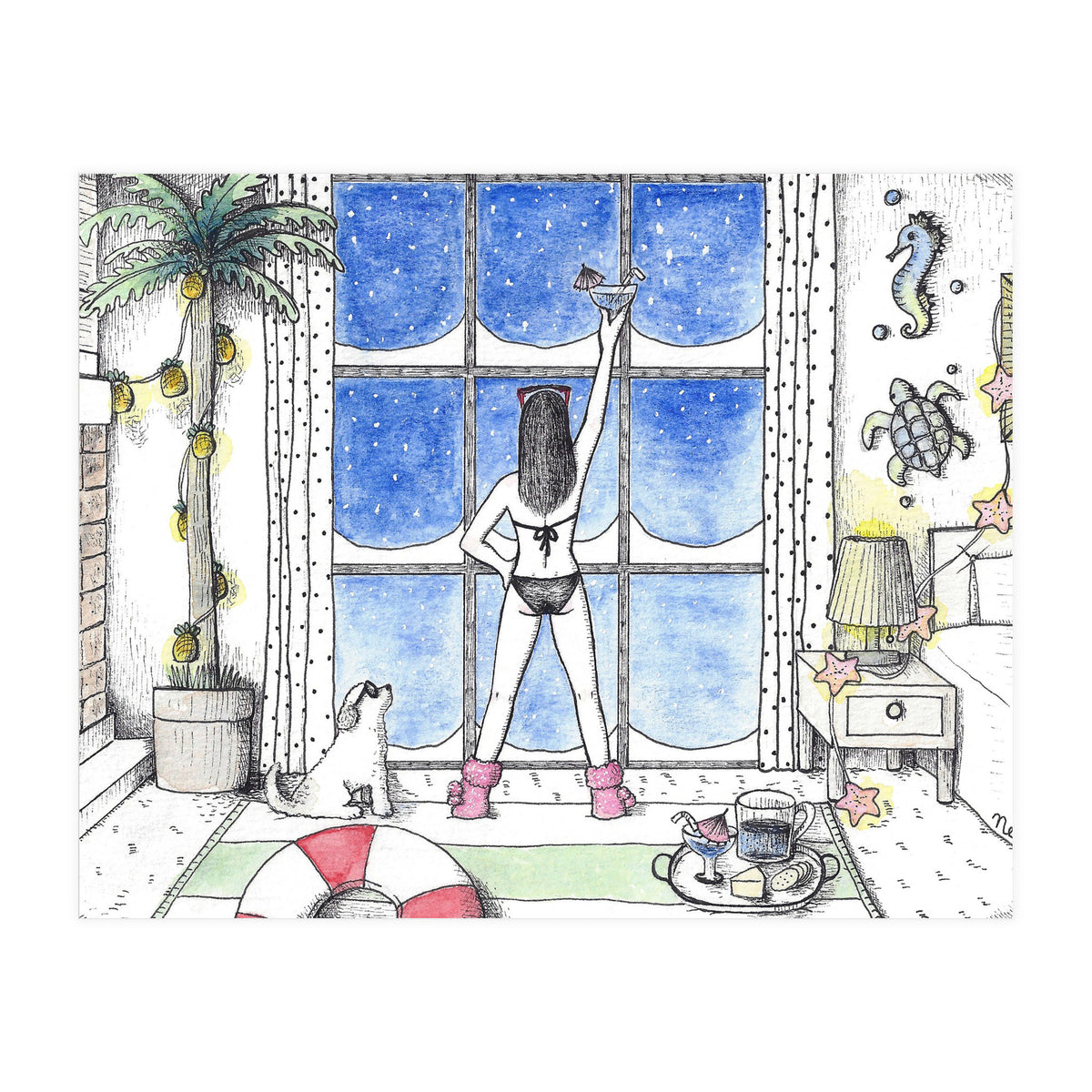 Indoor Beach Party (Print Only)