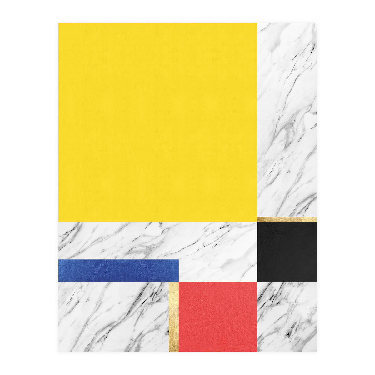 Geometric and golden X (Print Only)