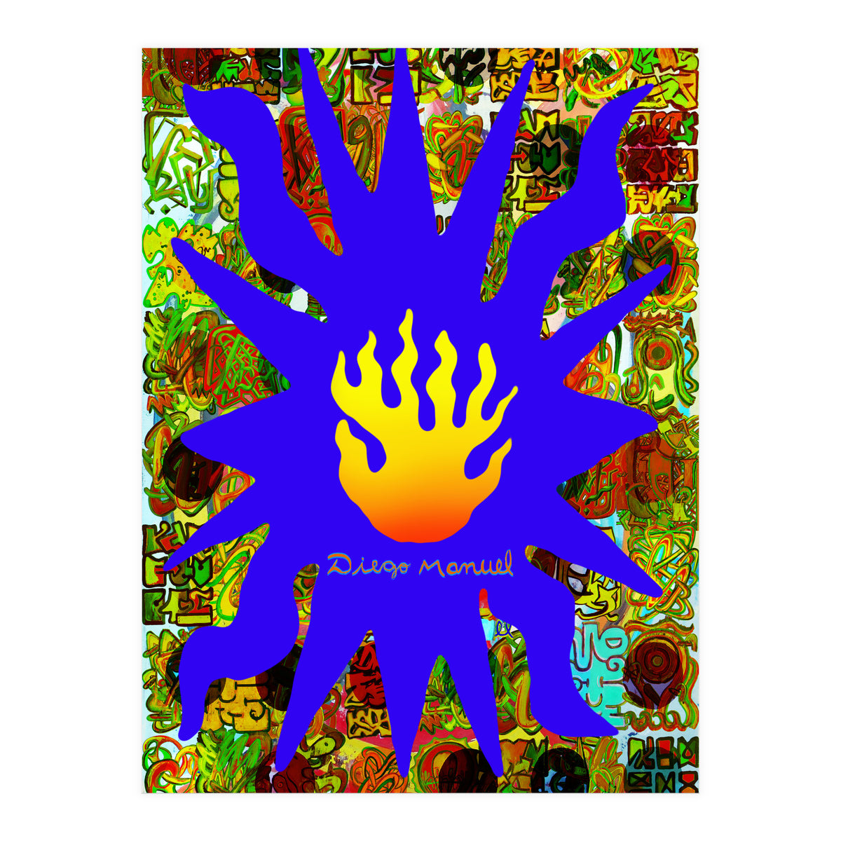 Fuego Y Graffiti 55 (Print Only)