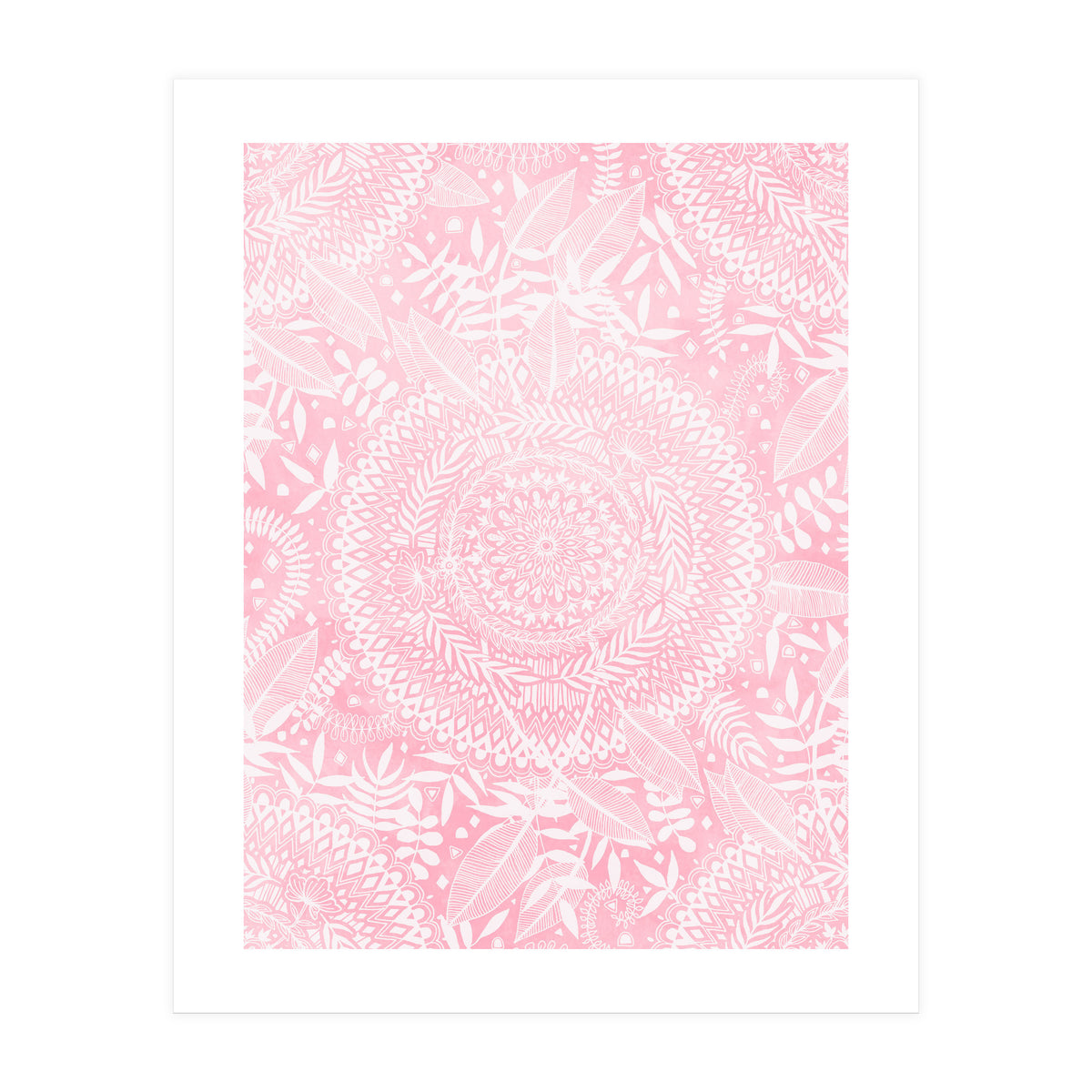 Medallion Pattern in Blush Pink (Print Only)