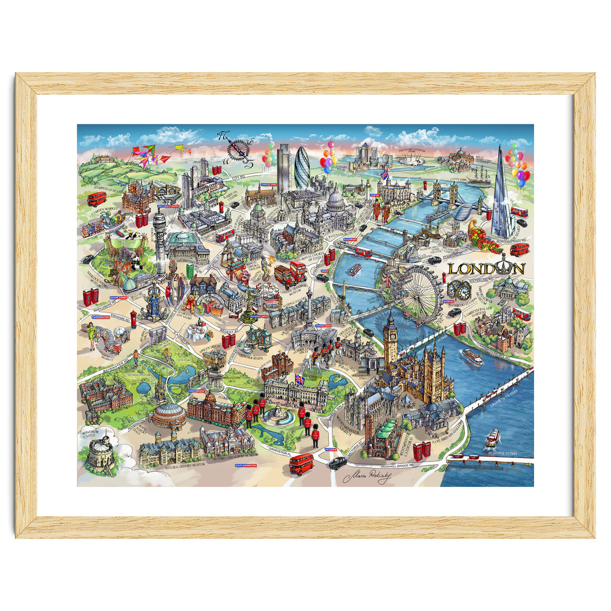 London Map Illustration