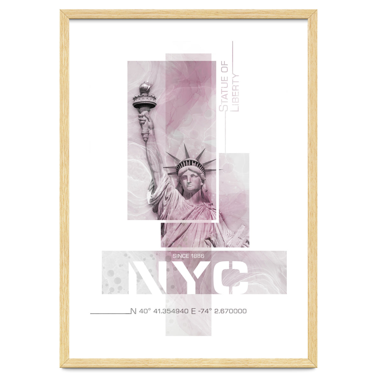 NYC Statue of Liberty | pink marble