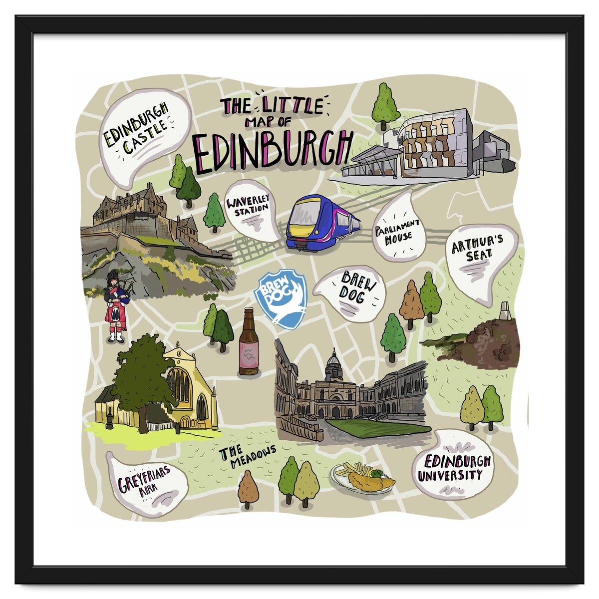 The Little Map of Edinburgh