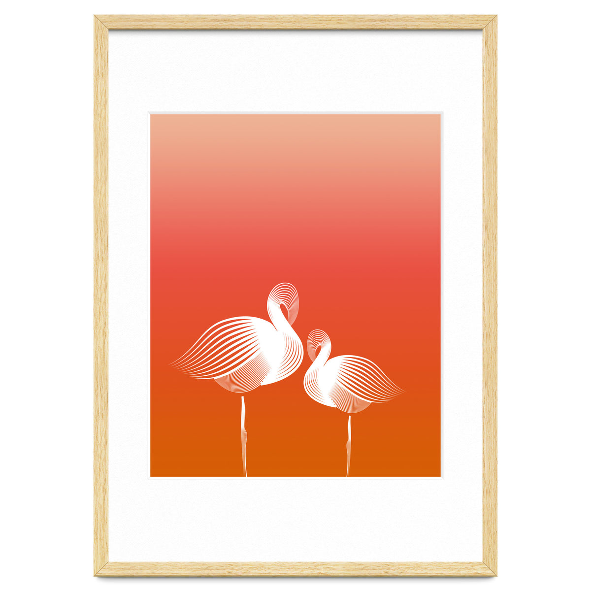 Meditating Flamingos