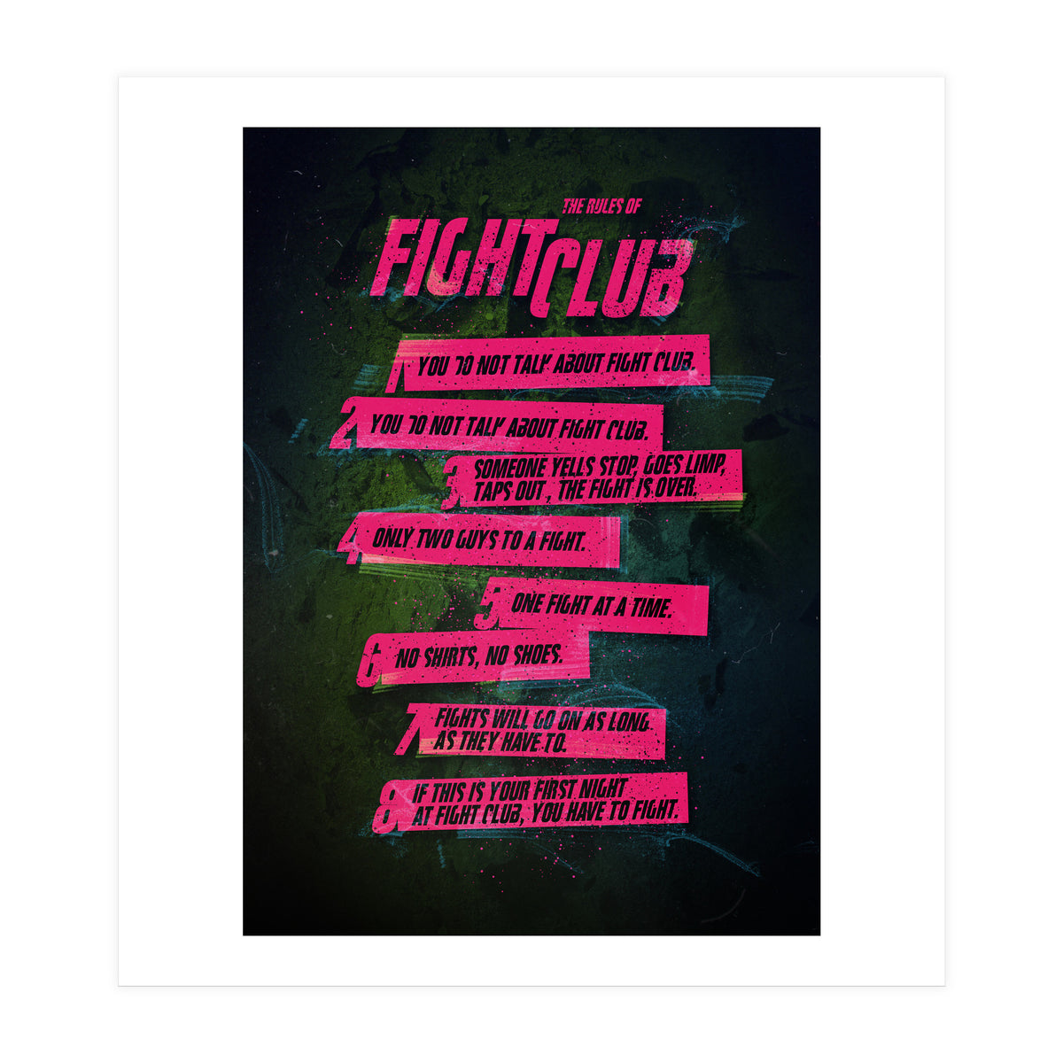 Fight Club Rules (Print Only)
