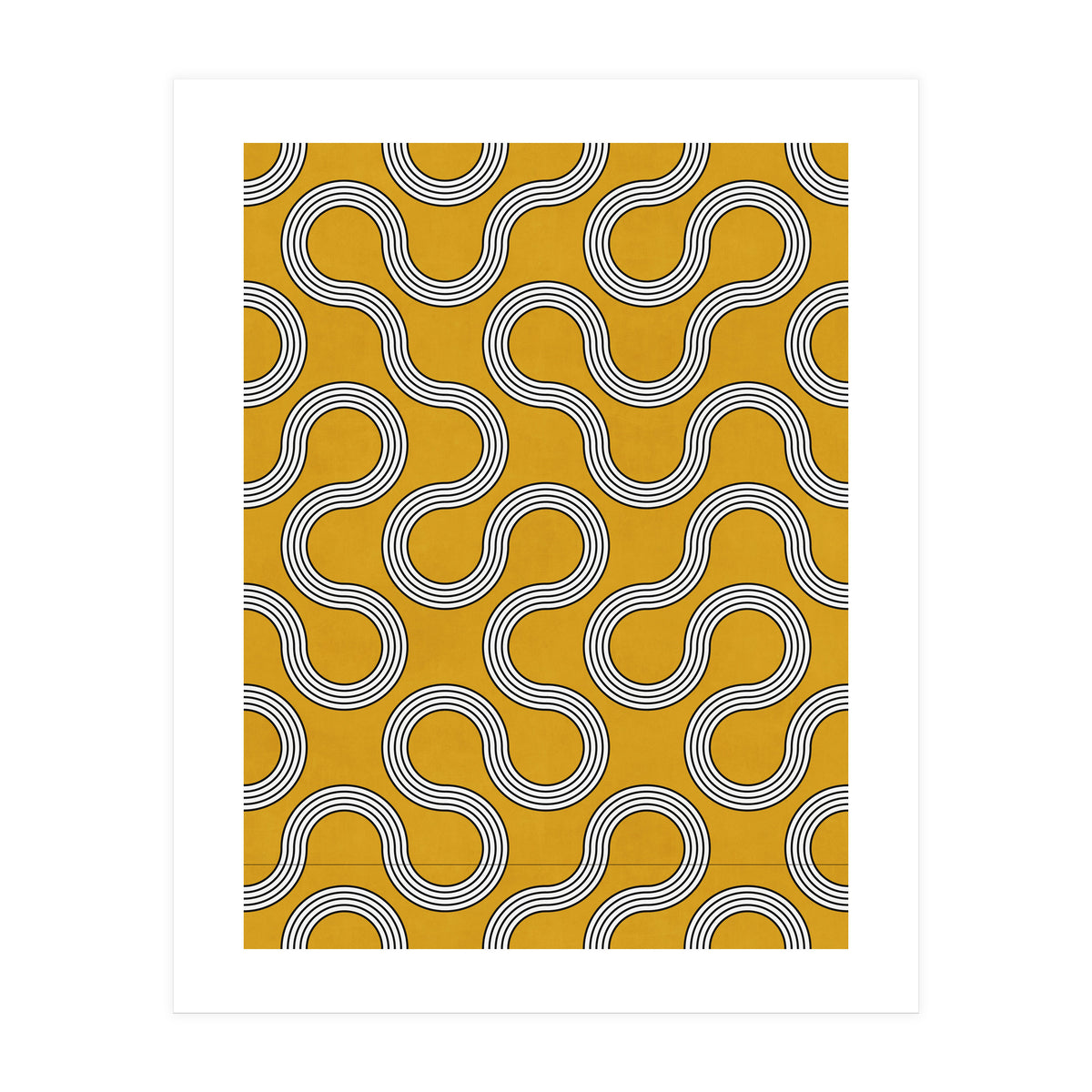 My Favorite Geometric Patterns No.31 - Mustard Yellow (Print Only)
