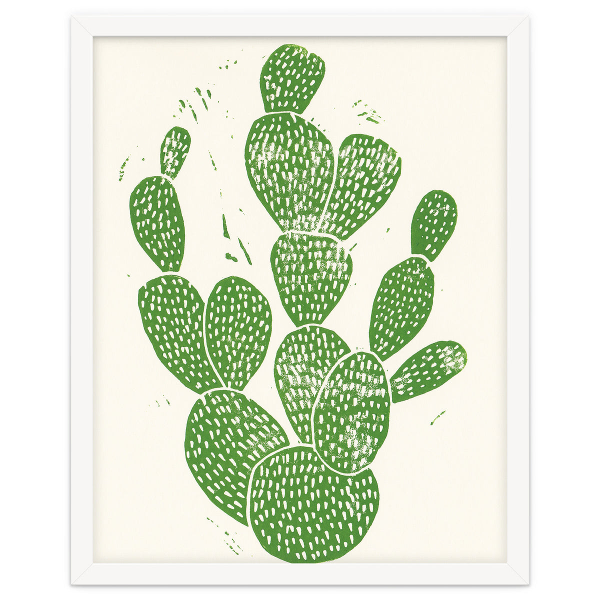 Linocut Cacti #1