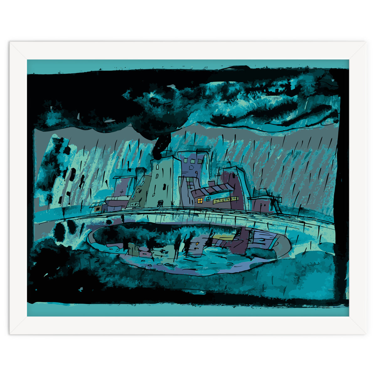 Autumn Rain in the Old City