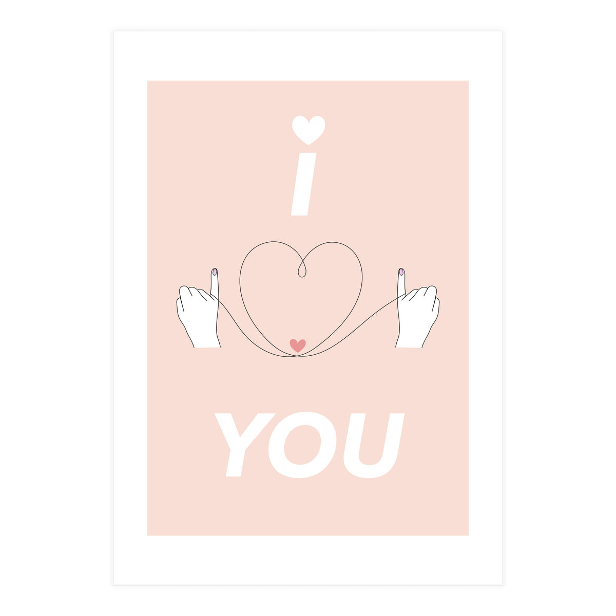 i ♡ you - I love you (Print Only)