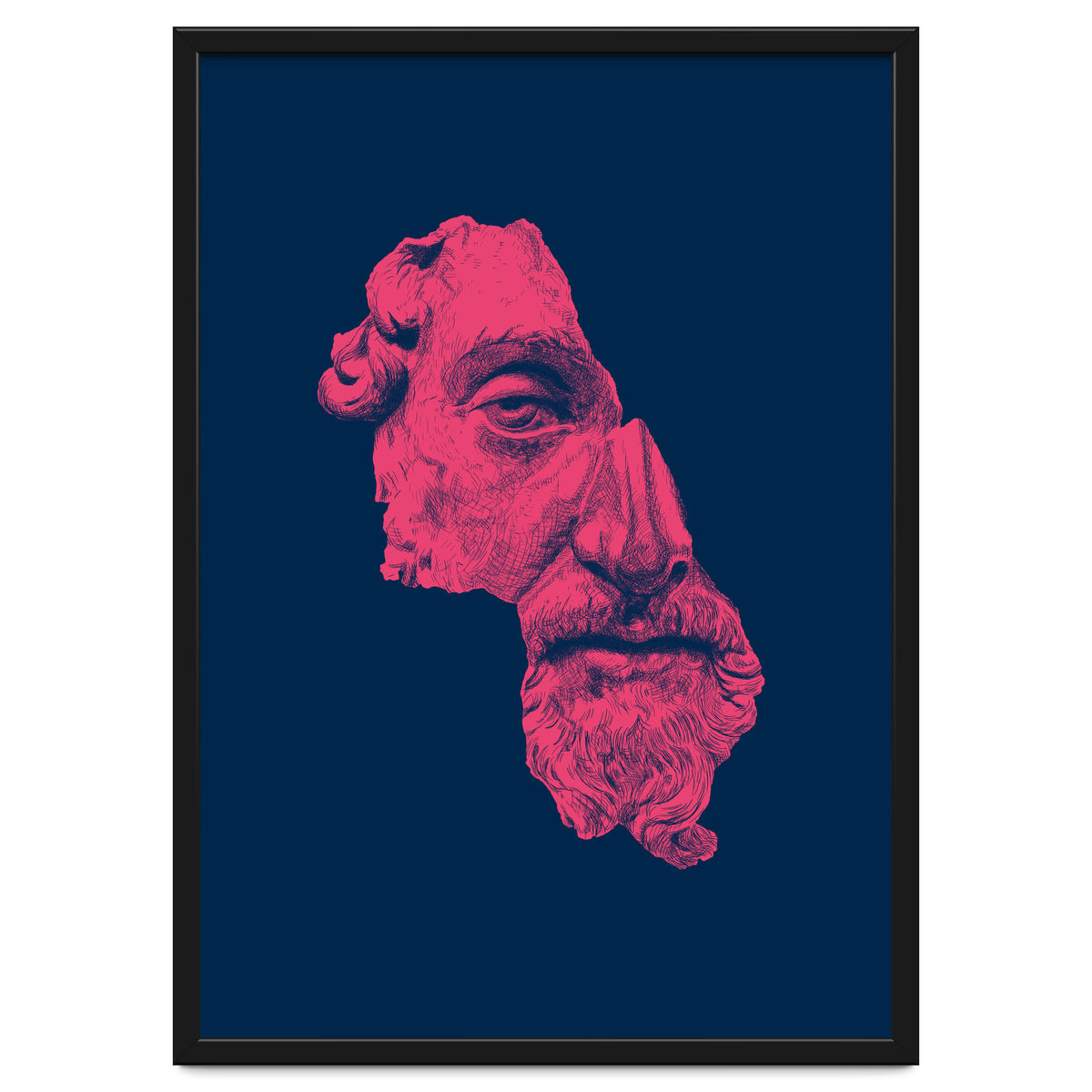 MARCUS AURELIUS ANTONINUS AUGUSTUS / prussian blue / vivid red