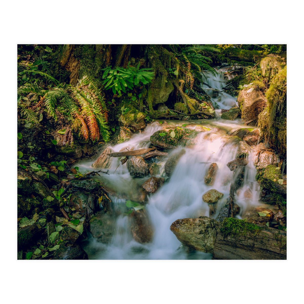 Baker Waterfall - Long Exposure (Print Only)
