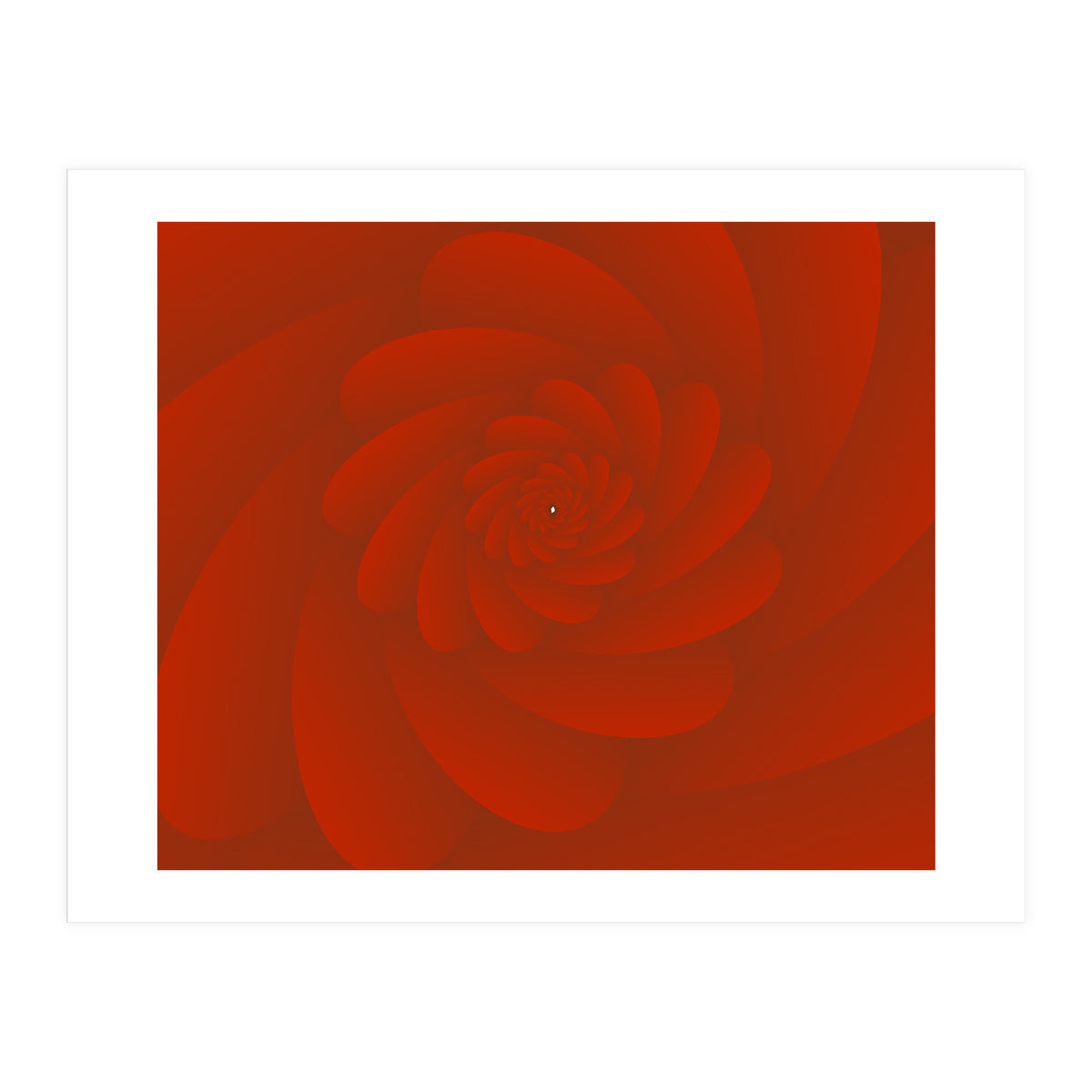 3 D Image Abstract Rose Flower ART (Print Only)