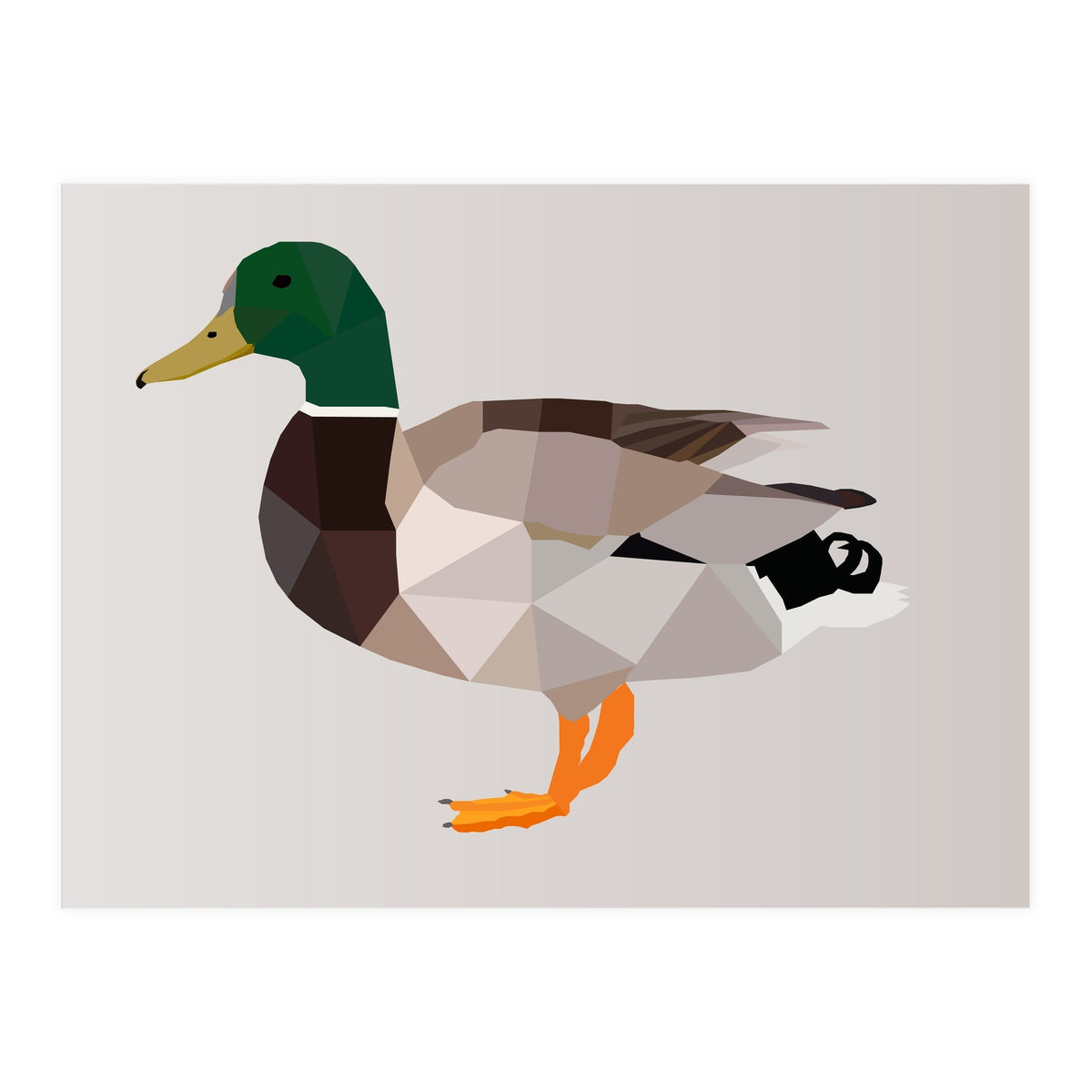 Duck Low Poly Art (Print Only)