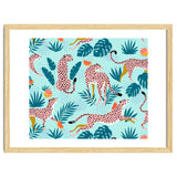 Cheetahs In The Grapefruit Grove, Tropical Jungle bohemian Wildlife, Tiger Wild Cat Nature Forest thumbnail