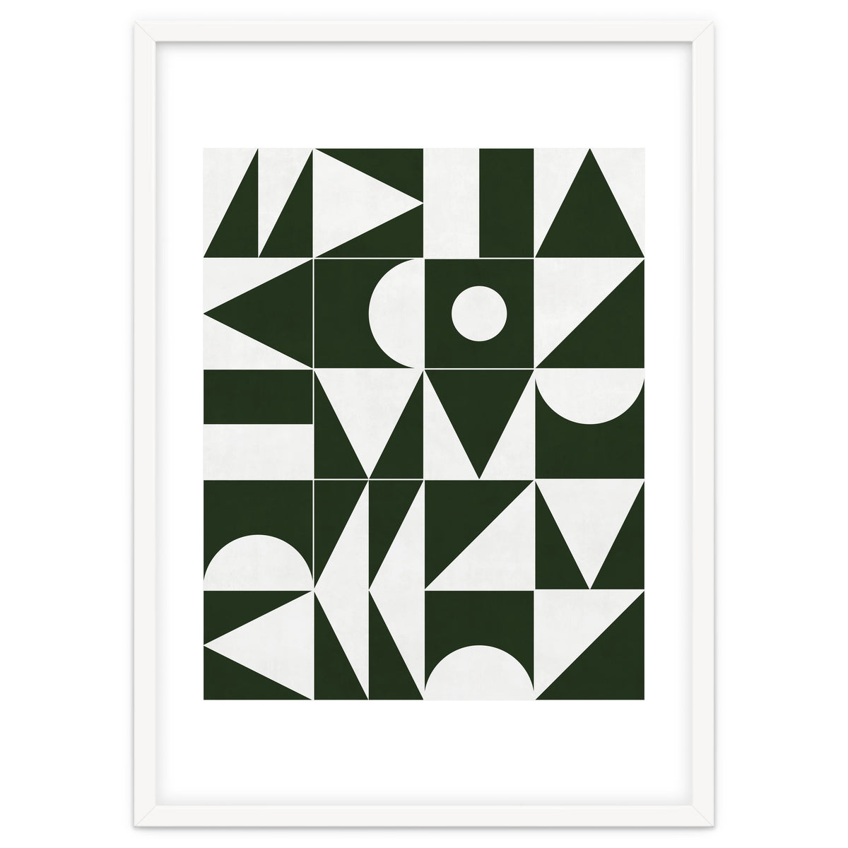 My Favorite Geometric Patterns No.15 - Deep Green