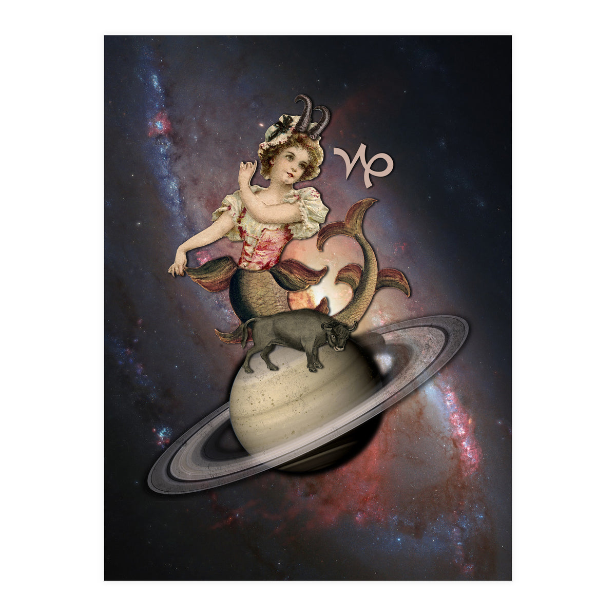 Capricorn Zodiac Sign (Print Only)