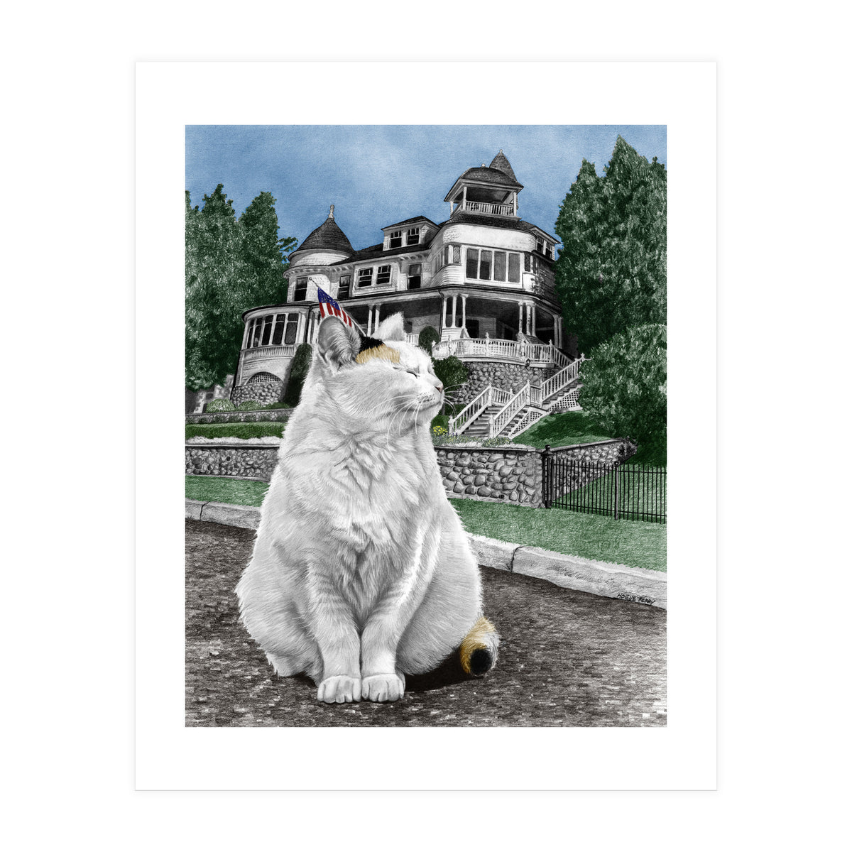Mackinac Island Cat (Print Only)