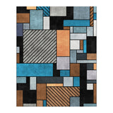 Random Concrete Pattern - Blue, Grey, Brown (Print Only) thumbnail
