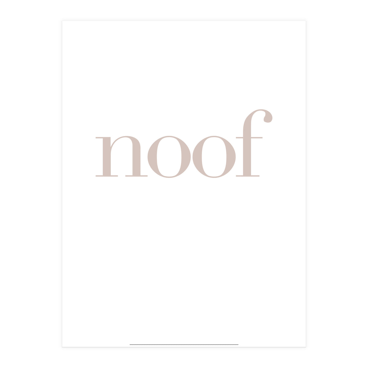 NOOF (Print Only)