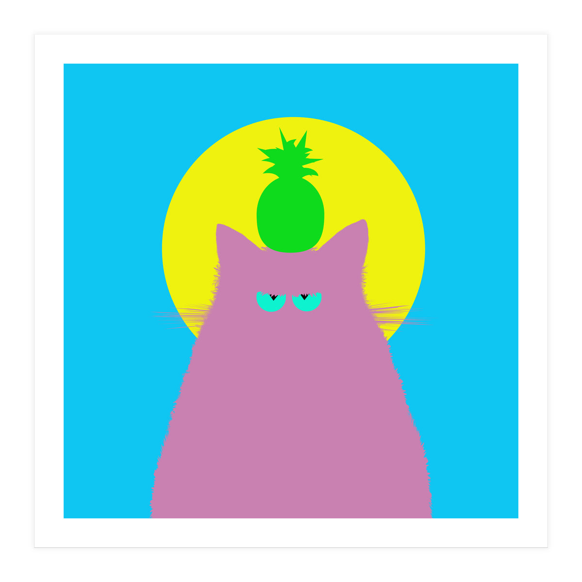 Tropical Lilac Cat  (Print Only)