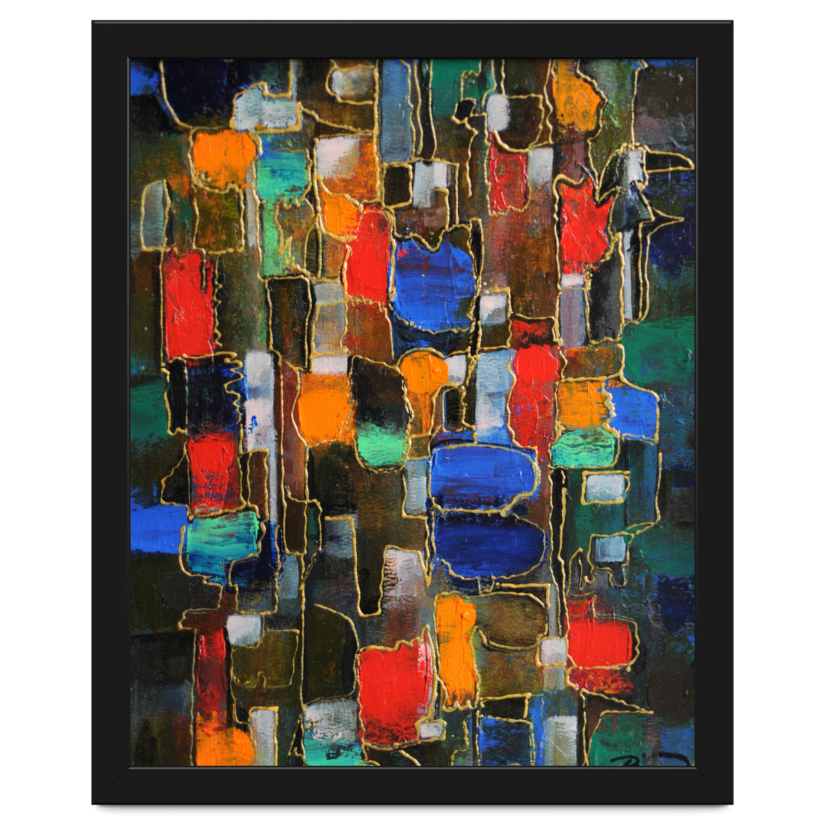 Abstract Brooklyn...38x28.cm. Acrylic