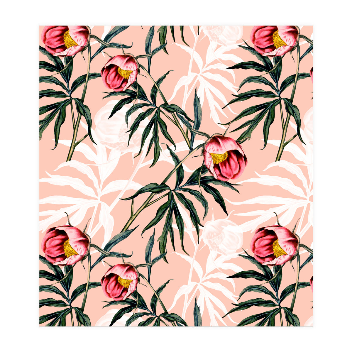 Flowery blooming pink (Print Only)