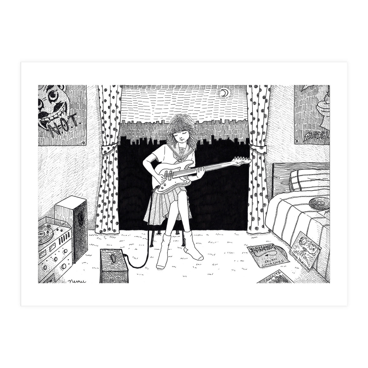 Teenager's Room In The 80's (Print Only)