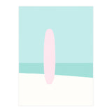 Minimal Surfboard - Turquoise Coast (Print Only) thumbnail