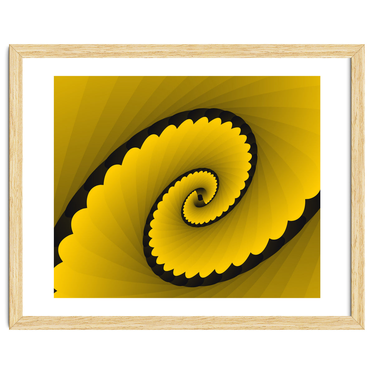 Abstract Floral Yellow