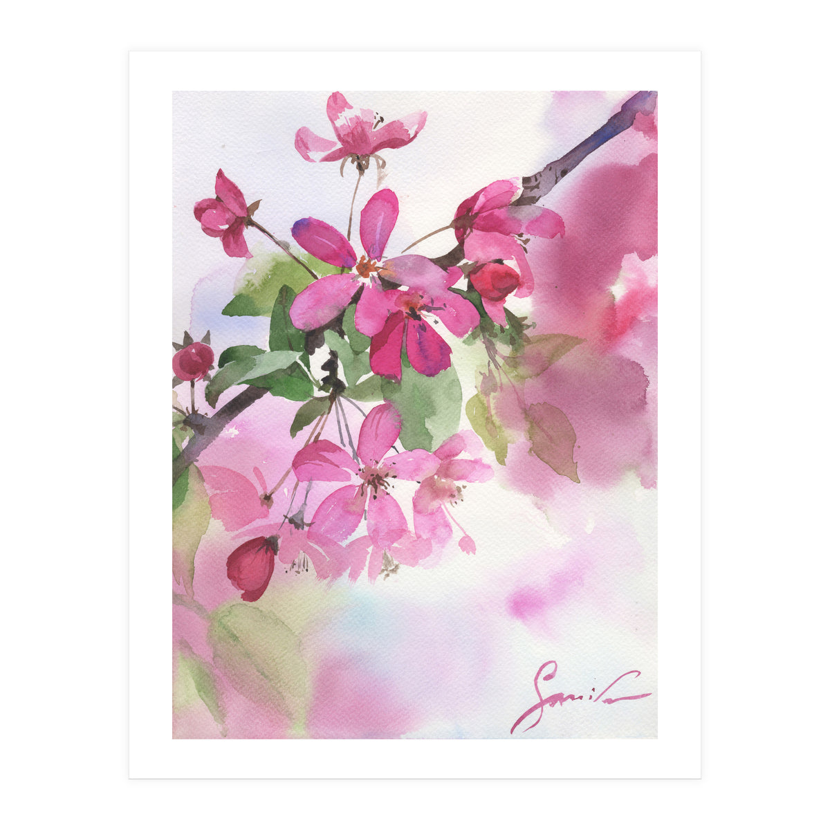 Pink flowers (Print Only)
