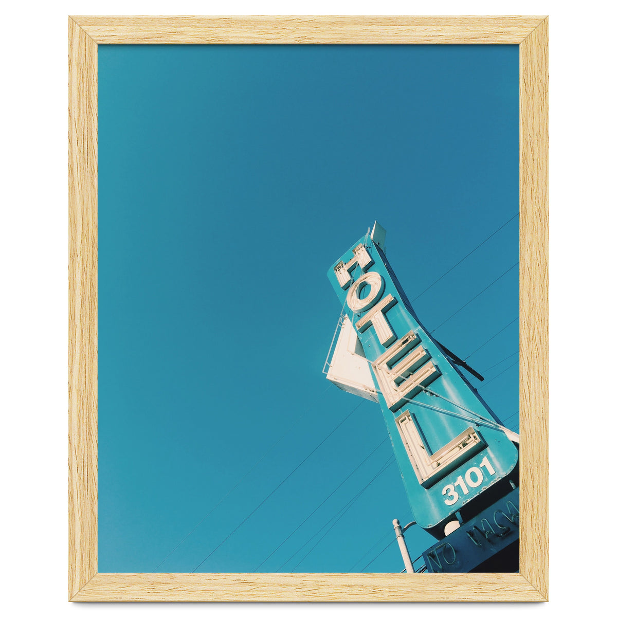 Hotel sign in California