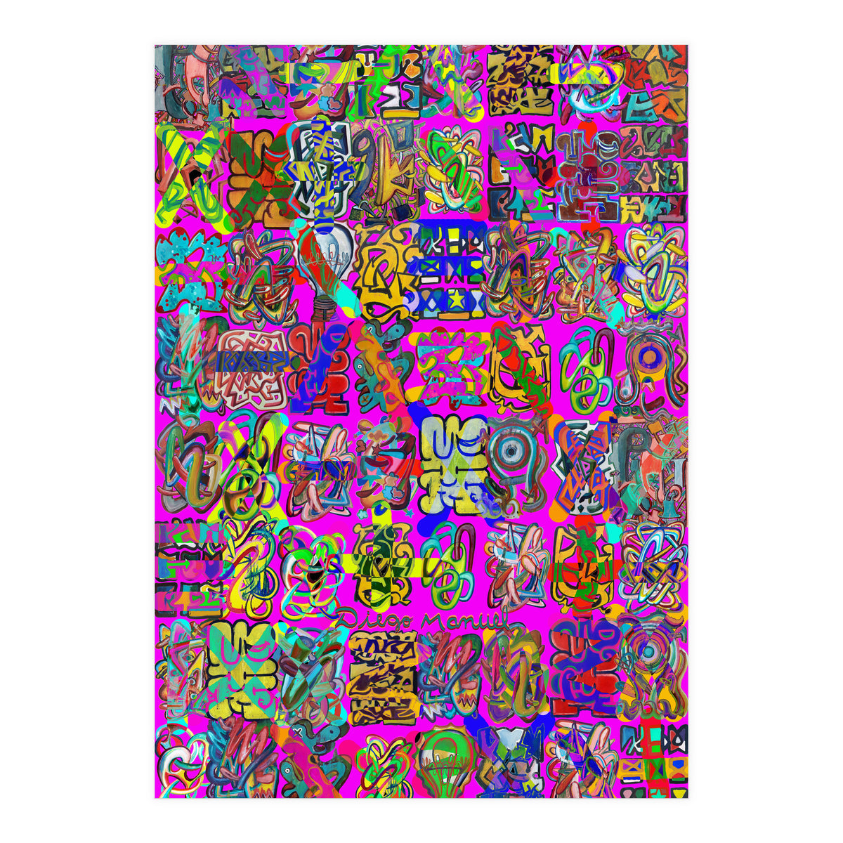 Graffitis 2021 Tapiz 102 (Print Only)