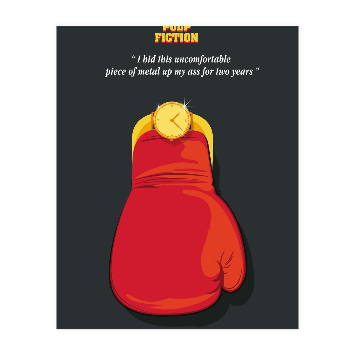 Butch Pulp Fiction movie poster (Print Only)