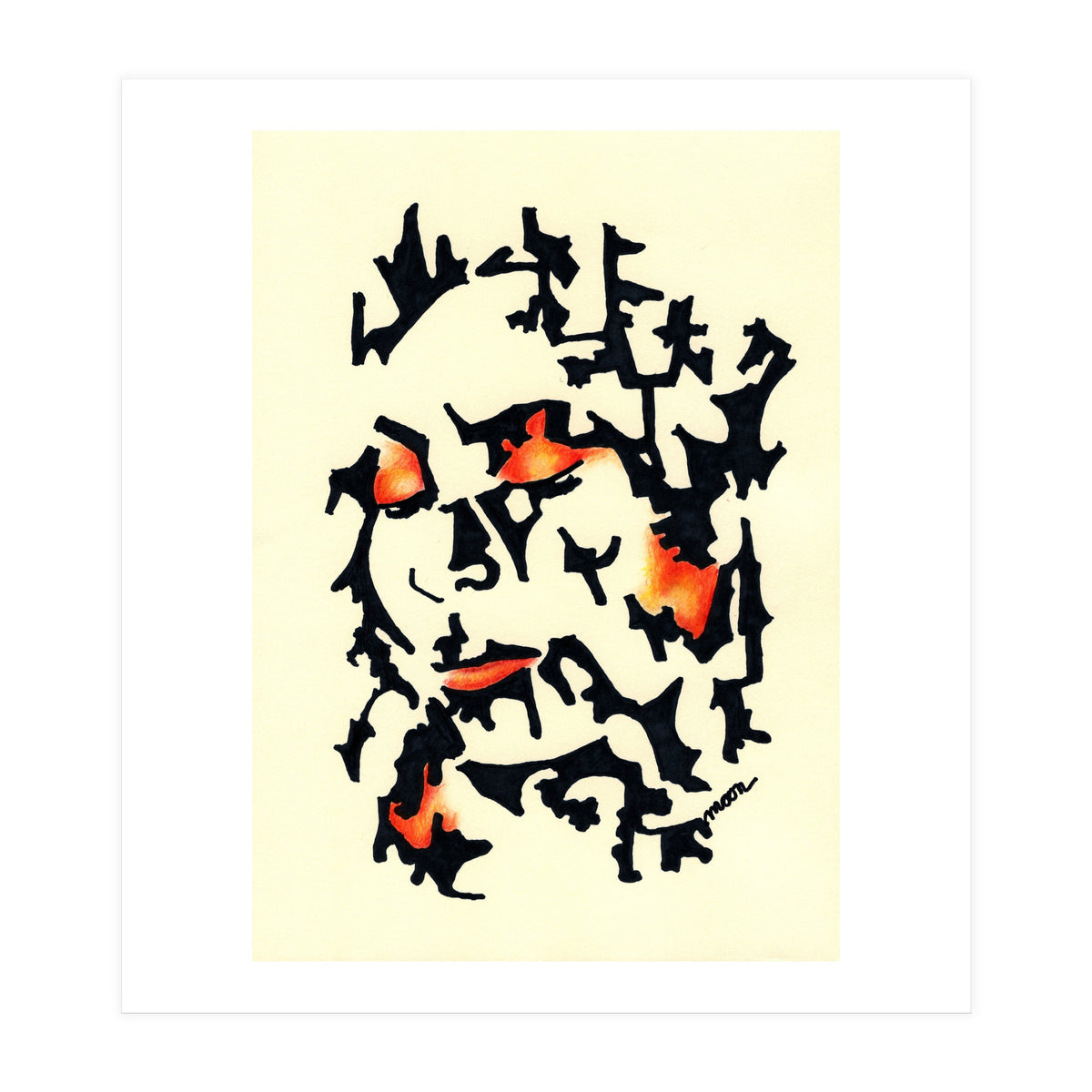 Woman in Red (Print Only)