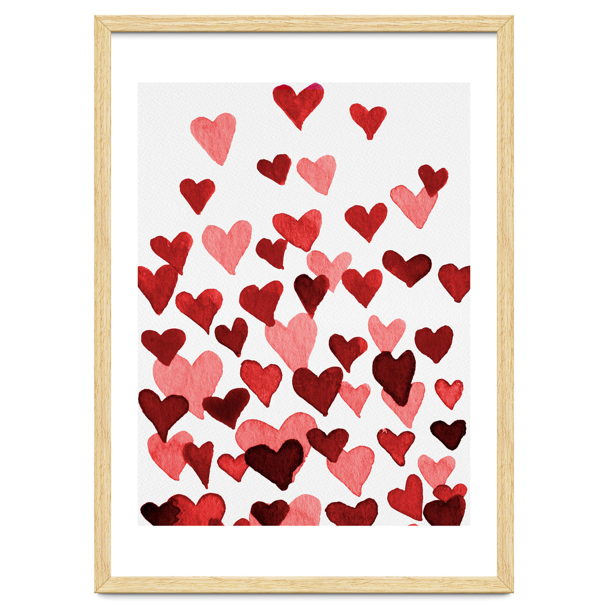 Watercolor Heart Burst