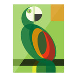 Mid Century Geometric Parrot (Print Only) thumbnail