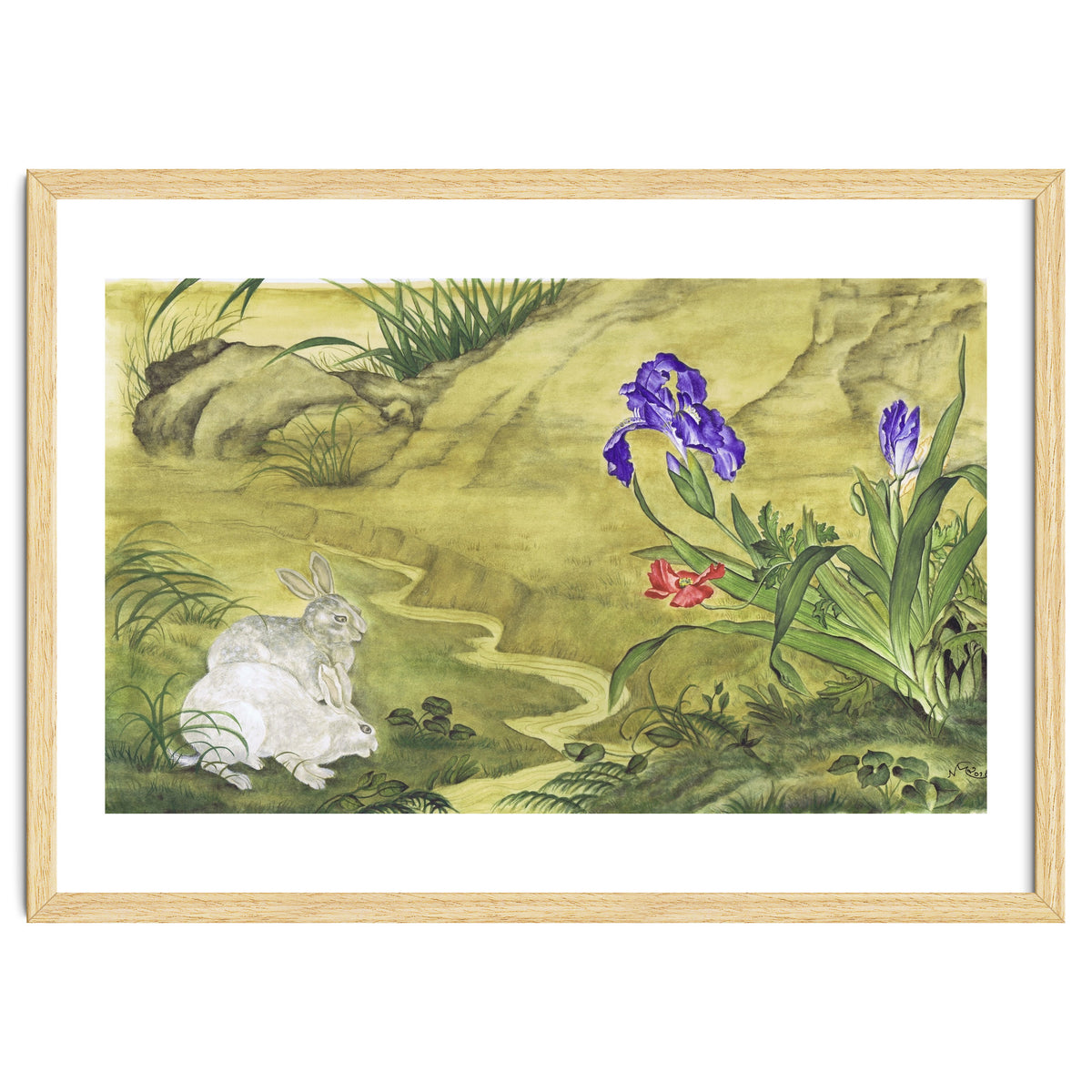 Rabbits, Iris & Poppy