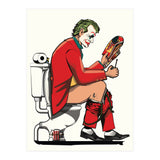 Joker on the Toilet, funny Bathroom Humour (Print Only) thumbnail