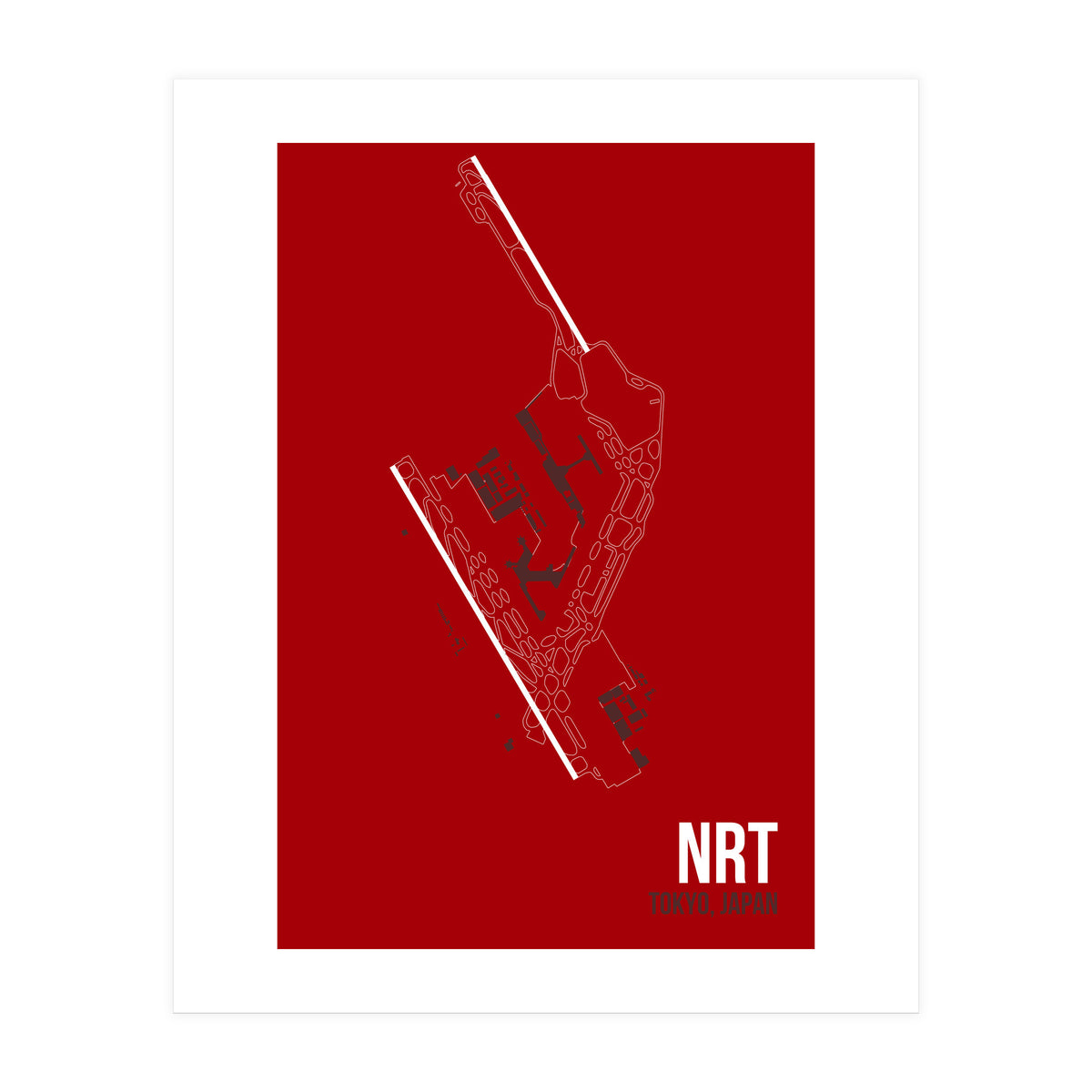 Tokyo Nrt Airport Layout (Print Only)