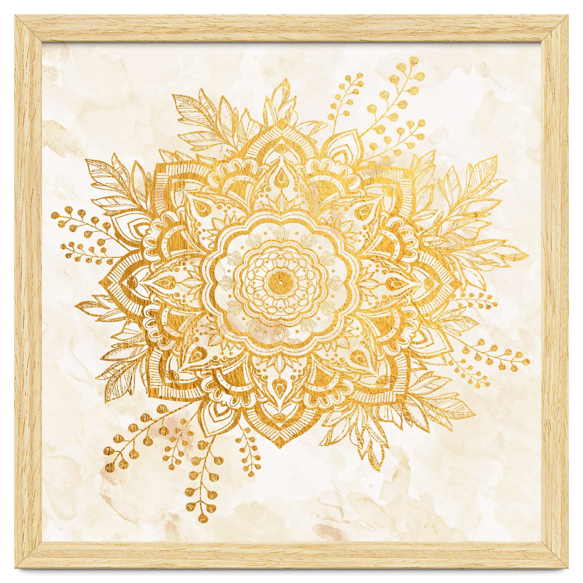 Queen Starring of Mandala-Gold Sunflower II