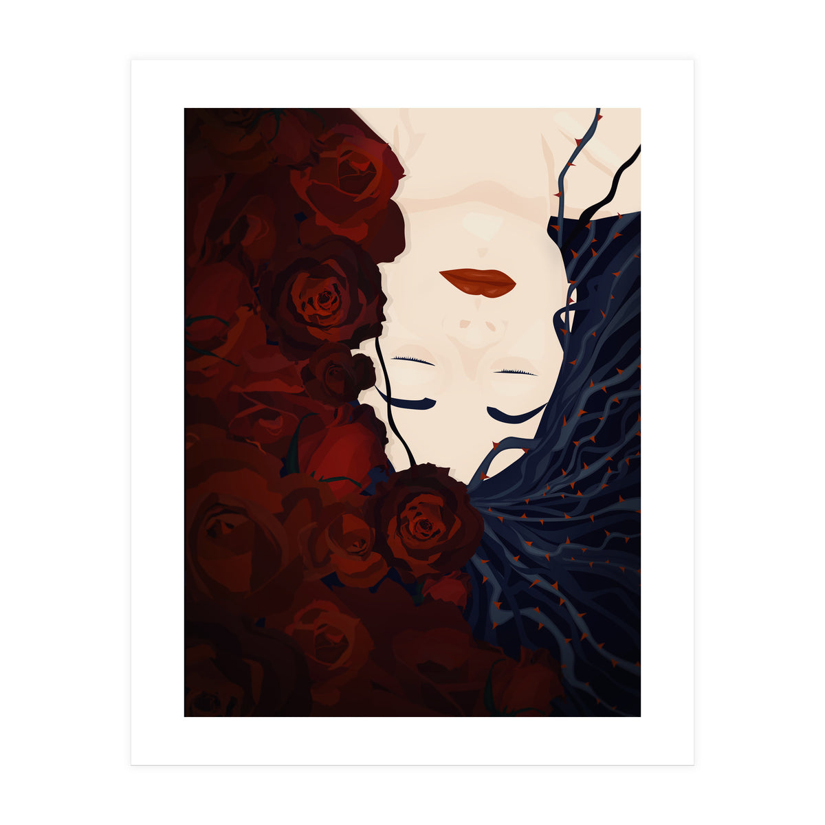 Sleeping with Roses  (Sleeping Beauty Series) (Print Only)