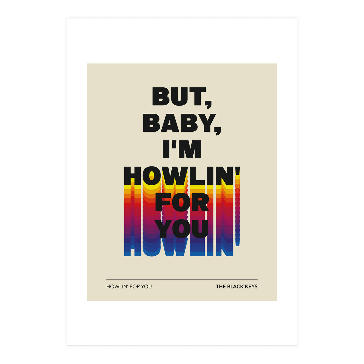The Black Keys - Howlin For You (Print Only)