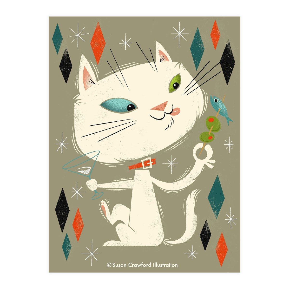 Cat A Tonic White (Print Only)