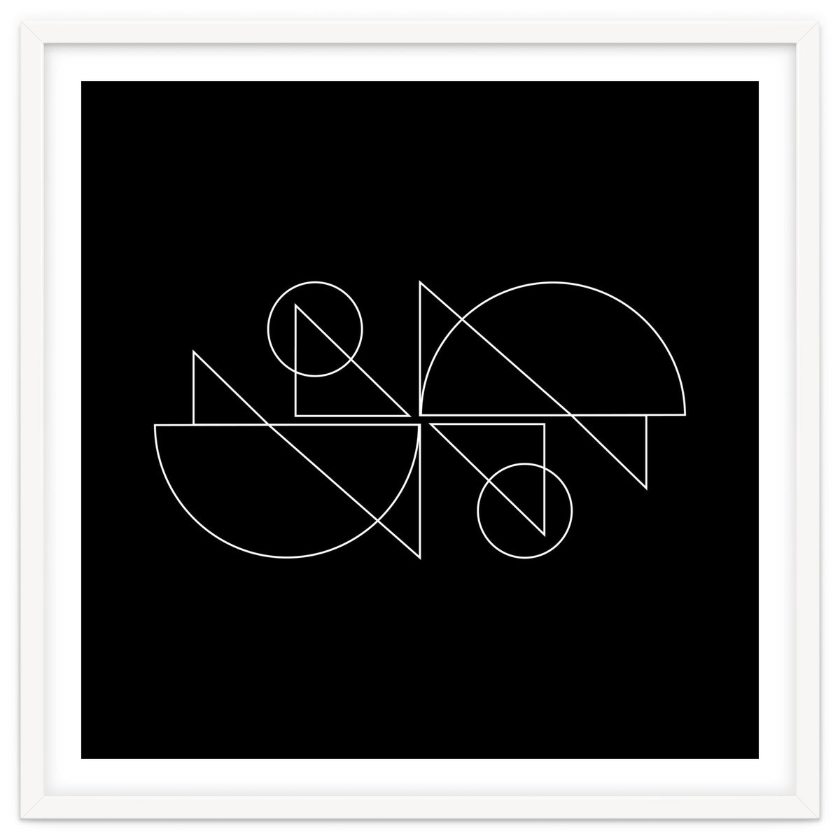 Tandem Cyclists | modern geometric