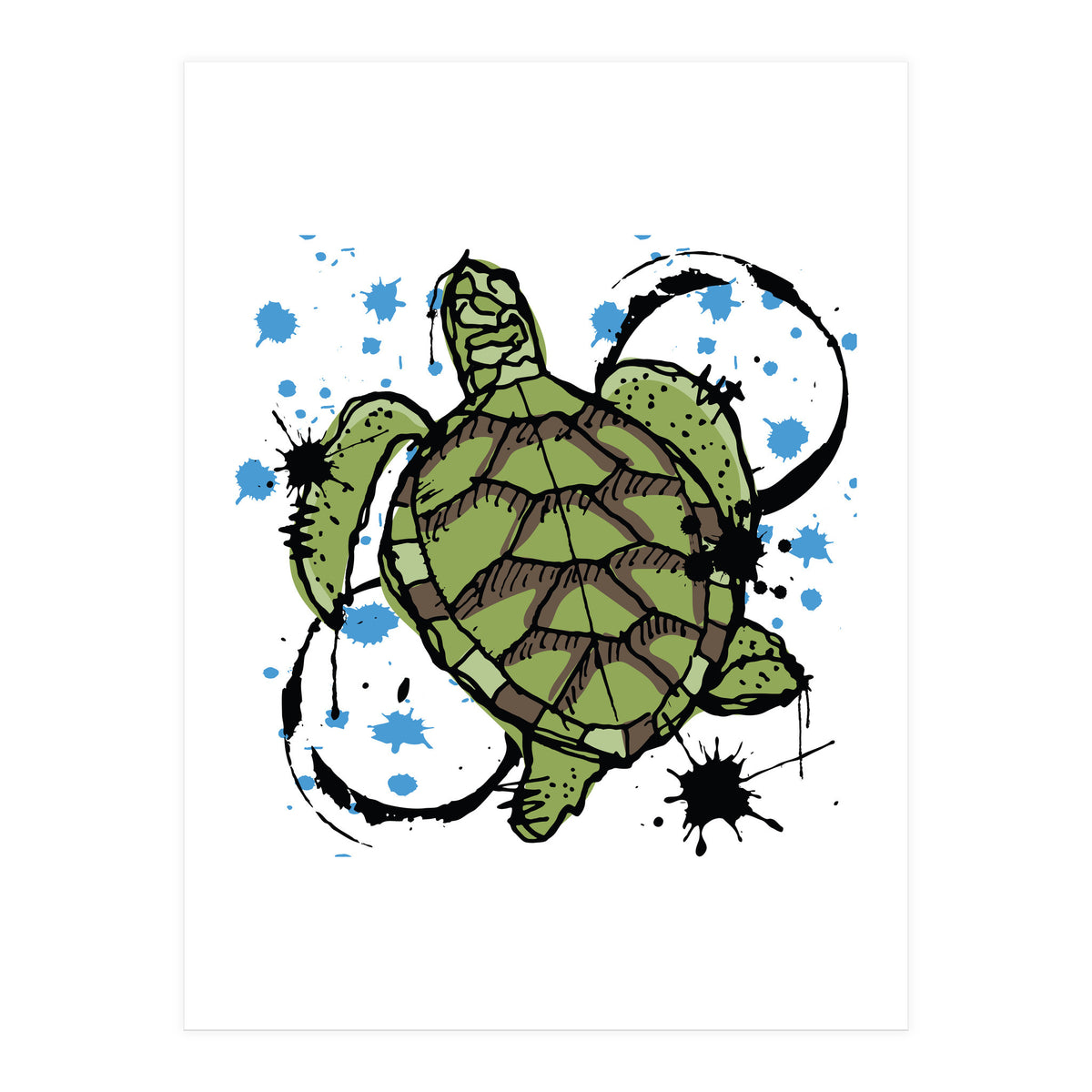Sea Turtle sketch 2 (Print Only)