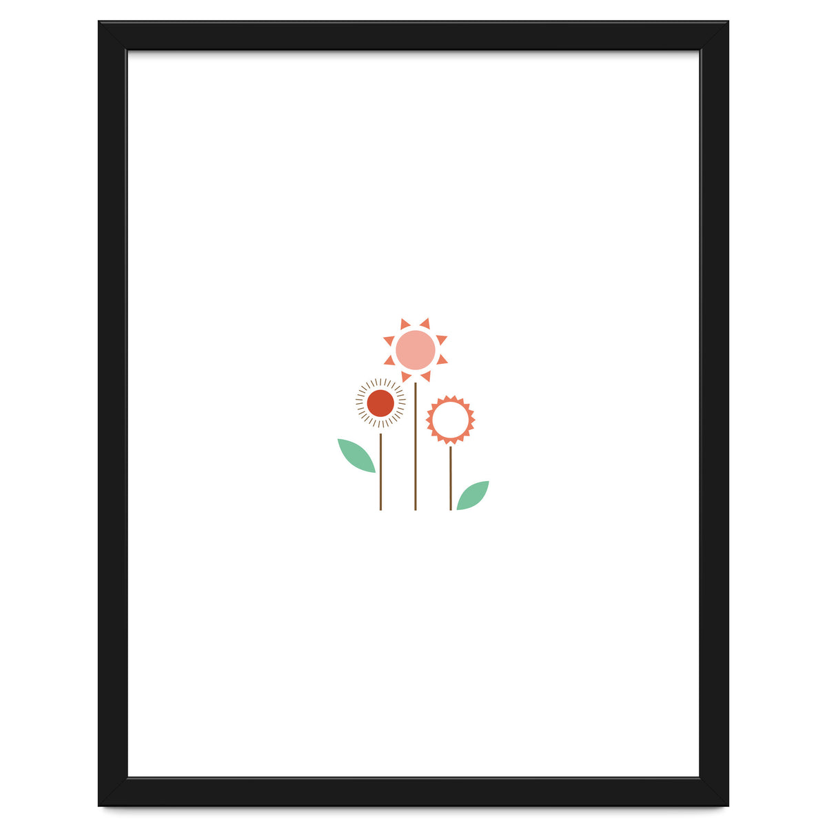 Sun And Flower On My Wall Rgb