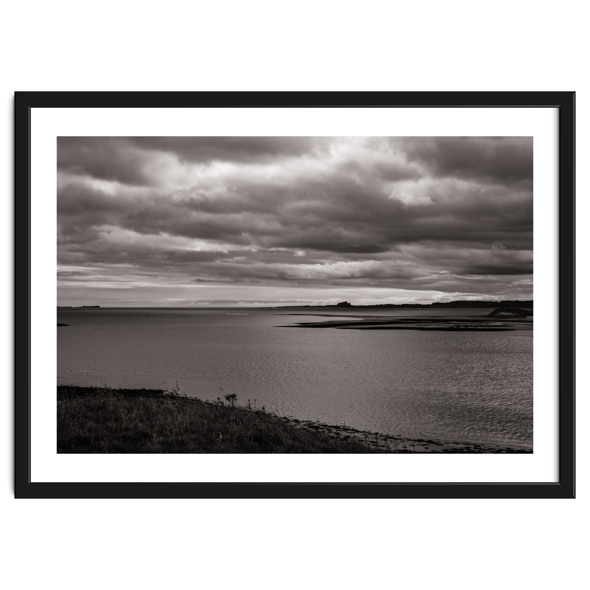 Bamburgh Castle from Holy Island