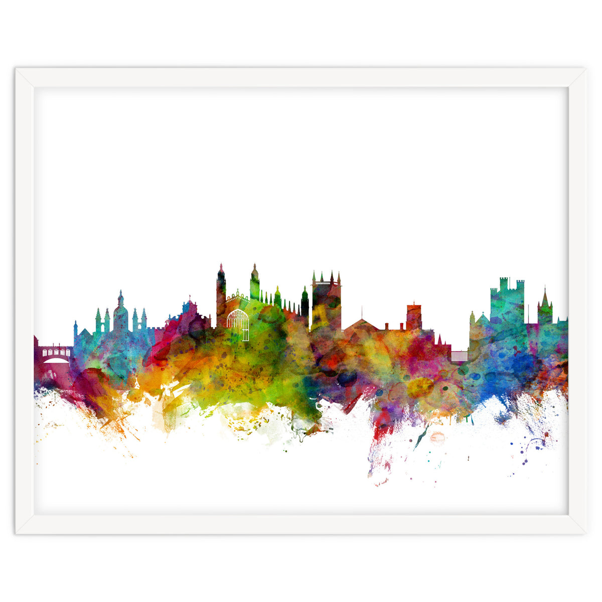 Cambridge England Skyline